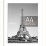 upsimples A4 Picture Frame, Display Pictures 6x8 with Mat or 8.3x11.7 Without Mat, Wall Hanging Photo Frame, White, 1 Pack