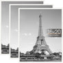 upsimples 16x20 Frame White 3 Pack, Poster Frames 16 x 20 for Horizontal or Vertical Wall Mounting, Scratch-Proof Wall Gallery Photo Frame