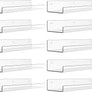 upsimples Clear Acrylic Shelves for Wall Storage, 15" Acrylic Floating Shelves Wall Mounted, Kids Bookshelf, Display Ledge Wall Shelves for Bedroom, Living Room, Bathroom, Kitchen, Set of 10