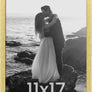 upsimples 11x17 Picture Frame, Wall Gallery Photo Frames with Engineered Wood, Gold 1 Pack