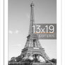 upsimples 13x19 Picture Frame, Display Pictures 11x17 with Mat or 13x19 Without Mat, Wall Hanging Photo Frame, White, 1 Pack