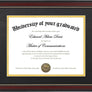 upsimples 11x14 Diploma Frame with High Definition Glass, Display 8.5x11 Certificate with Black over Gold Mat, Degree Document Frame for Wall and Tabletop, Mahogany with Gold Beads, 1 Pack
