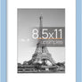 upsimples 8.5x11 Picture Frame, Display Pictures 6x8 with Mat or 8.5x11 Without Mat, Wall Hanging Photo Frame, Blue, 1 Pack