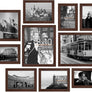 upsimples 10 Pack Picture Frames Collage Wall Decor, Gallery Wall Frame Set for Wall Mounting or Tabletop Display, Multi Sizes Including 8x10, 5x7, 4x6 Family Photo Frames, Brown