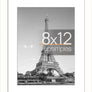 upsimples 8x12 Picture Frame, Display Pictures 6x8 with Mat or 8x12 Without Mat, Wall Hanging Photo Frame, White, 1 Pack