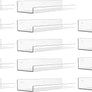 upsimples 14 Pack Acrylic Shelves for Wall Storage, 15" Floating Bookshelves for Kids, Display Shelf Organizer for Bathroom, Bedroom, Living Room, Kitchen, Room Decor, Clear