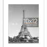 upsimples 10x12 Picture Frame, Display Pictures 7x9 with Mat or 10x12 Without Mat, Wall Hanging Photo Frame, White, 1 Pack