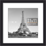 upsimples 11x11 Picture Frame, Display Pictures 8x8 with Mat or 11x11 Without Mat, Wall Hanging Photo Frame, Black, 1 Pack