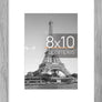 upsimples 8x10 Picture Frame, Display Pictures 5x7 with Mat or 8x10 Without Mat, Wall Hanging Photo Frame, Gray, 1 Pack