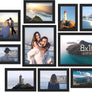 upsimples 10 Pack Picture Frames Collage Wall Decor, Gallery Wall Frame Set for Wall Mounting or Tabletop Display, Multi Sizes Including 8x10, 5x7, 4x6 Family Photo Frames, Black