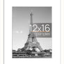 upsimples 12x16 Picture Frame, Display Pictures 8.5x11 with Mat or 12x16 Without Mat, Wall Hanging Photo Frame, White, 1 Pack