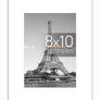 upsimples 8x10 Picture Frame, Display Pictures 5x7 with Mat or 8x10 Without Mat, Wall Hanging Photo Frame, White, 1 Pack