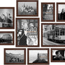 upsimples 10 Pack Picture Frames Collage Wall Decor, Gallery Wall Frame Set for Wall Mounting or Tabletop Display, Multi Sizes Including 8x10, 5x7, 4x6 Family Photo Frames, Brown