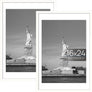 ENJOYBASICS 16x24 Picture Frame, Display Poster 14x20 with Mat or 16 x 24 Without Mat, Wall Gallery Photo Frames, White, 2 Pack
