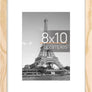 upsimples 8x10 Picture Frame, Display Pictures 5x7 with Mat or 8x10 Without Mat, Wall Hanging Photo Frame, Natural, 1 Pack