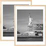 ENJOYBASICS 18x24 Picture Frame, Display Poster 16x20 with Mat or 18 x 24 Without Mat, Wall Gallery Photo Frames, Natural, 2 Pack