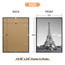 Upsimples 18x24 Picture Frame, Black Poster Frame for Wall,Set of 6