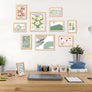 upsimples 10 Pack Picture Frames Collage Wall Decor, Gallery Wall Frame Set for Wall Mounting or Tabletop Display, Multi Sizes Including 8x10, 5x7, 4x6 Family Photo Frames, Natural