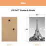 upsimples 11x17 Frame White 3 Pack, Poster Frames 11 x 17 for Horizontal or Vertical Wall Mounting, Scratch-Proof Wall Gallery Photo Frame