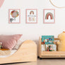 upsimples 8x10 Picture Frame, Display Pictures 5x7 with Mat or 8x10 Without Mat, Wall Hanging Photo Frame, Pink, 1 Pack