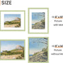 upsimples 11x14 Picture Frame, Display Pictures 8x10 with Mat or 11x14 Without Mat, Wall Hanging Photo Frame, Green, 1 Pack