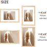 upsimples 8x12 Picture Frame, Display Pictures 6x8 with Mat or 8x12 Without Mat, Wall Hanging Photo Frame, Natural, 1 Pack