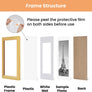 upsimples A4 Picture Frame Set of 5, Display Pictures 6x8 with Mat or 8.3x11.7 Without Mat, Wall Gallery Poster Frames, Gold