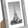upsimples 4x6 Picture Frame Set of 10, Display Pictures 3.5x5 with Mat or 4x6 Without Mat, Multi Photo Frames Collage for Wall or Tabletop Display, Gray