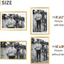 upsimples 13x19 Picture Frame, Display Pictures 11x17 with Mat or 13x19 Without Mat, Wall Hanging Photo Frame, Gold, 1 Pack