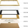 Upsimples 11x14 Diploma Frame Certificate Degree Document Frame with High Definition Glass, 2 Pack Diploma Frames 8.5 x 11 with mat for Wall and Tabletop, Gold Double Mat