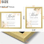 upsimples 8.5 By 11 Picture Frame, Wall Gallery Photo Frames with Engineered Wood, Gold 1 Pack