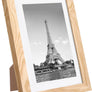 upsimples 5x7 Picture Frame Set of 10, Display Pictures 4x6 with Mat or 5x7 Without Mat, Multi Photo Frames Collage for Wall or Tabletop Display, Natural