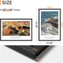 upsimples 20x30 Poster Frame, Wall Gallery Picture Frames with Engineered Wood, Black 1 Pack
