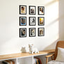 upsimples 5x7 Picture Frame Set of 10,Display Pictures 4x6 with Mat or 5x7 Without Mat,Multi Photo Frames Collage for Wall or Tabletop Display,Black
