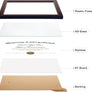upsimples 8.5x11 Diploma Certificate Frame with High Definition Glass, 1 Pack Degree Document Frame for Wall and Tabletop, Picture Frame for Diploma, Degree, Photos, Mahogany with Gold Beads