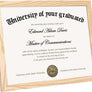 upsimples 8.5x11 Picture Frame Certificate Document Frame with High Definition Glass, 5 Pack Diploma Frames for Wall and Tabletop, Natural