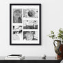 upsimples 11x15 Collage Picture Frame, Display Pictures 5 4x6 with Mat or 11x15 Without Mat, Wall Hanging 5 4x6 Picture Frame Collage Wall Decor, Black, 1 Pack