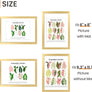 upsimples A4 Picture Frame, Display Pictures 6x8 with Mat or 8.3x11.7 Without Mat, Wall Hanging Photo Frame, Gold, 1 Pack