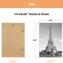 upsimples 24x36 Picture Frame White 3 Pack, Frames 24 x 36 for Horizontal or Vertical Wall Mounting, Scratch-Proof Wall Gallery Photo Frame