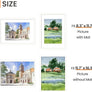 upsimples A3 Picture Frame, Display Pictures 8.3x11.7 with Mat or 11.7x16.5 Without Mat, Wall Hanging Photo Frame, White, 1 Pack