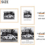Sindcom 9x12 Picture Frame 3 Pack, Boho Wall Decor Poster Frames with Detachable Mat for 6x8 Prints, Horizontal and Vertical Hanging Hooks for Wall Mounting, Natural Photo Frame for Gallery Home Décor