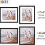 upsimples 10x12 Picture Frame, Display Pictures 7x9 with Mat or 10x12 Without Mat, Wall Hanging Photo Frame, Black, 1 Pack