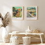 upsimples 18x24 Picture Frame, Display Pictures 16x20 with Mat or 18x24 Without Mat, Wall Hanging Poster Frame, Natural, 1 Pack