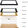 upsimples 11x14 Diploma Frame with High Definition Glass, Display 8.5x11 Certificate with Black over Gold Mat, Degree Document Frame for Wall and Tabletop, Black with Gold Beads, 1 Pack