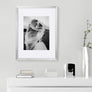 upsimples 12x16 Picture Frame, Display Pictures 8.5x11 with Mat or 12x16 Without Mat, Wall Hanging Photo Frame, Silver, 1 Pack
