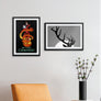 upsimples 13x19 Picture Frame Set of 5,Display Pictures 11x17 with Mat or 13x19 Without Mat,Wall Gallery Photo Frames, Black