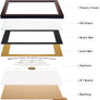 upsimples 11x14 Diploma Frame with High Definition Glass, Display 8.5x11 Certificate with Black over Gold Mat, Degree Document Frame for Wall and Tabletop, Mahogany with Gold Beads, 1 Pack