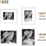 Sindcom 8x10 Picture Frame 3 Pack, Poster Frames with Detachable Mat for 5x7 Prints, Horizontal and Vertical Hanging Hooks for Wall Mounting, White Photo Frame for Gallery Home Décor