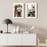 upsimples 13x19 Picture Frame, Display Pictures 11x17 with Mat or 13x19 Without Mat, Wall Hanging Photo Frame, White, 1 Pack