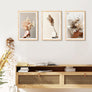 upsimples 12x18 Picture Frame Set of 5, Display Pictures 11x17 with Mat or 12x18 Without Mat, Wall Gallery Photo Frames, Natural